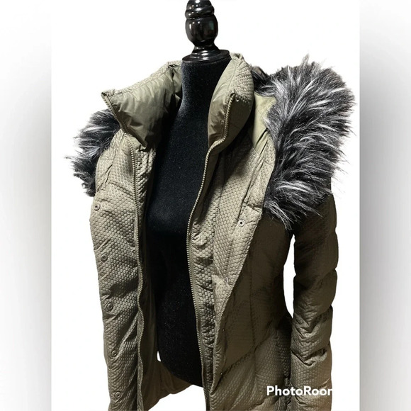 The North Face Hey Mama Parkina Coat Water Repellent 550 Filled Olive Color XS - Picture 4 of 16